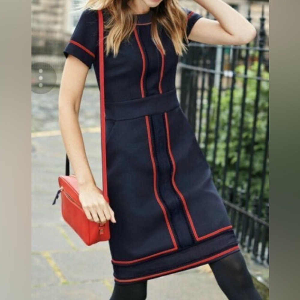 Beautiful dress. Boden Edith trim.